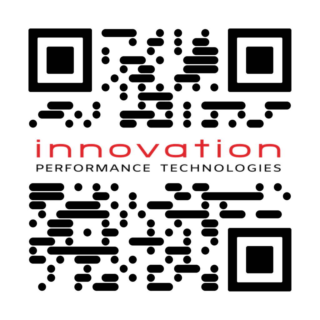 A qr code with the word innovation performance technologies